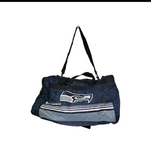 Seattle Seahawks Blue Duffel Gym Bag 18x10x8 New With Tag
